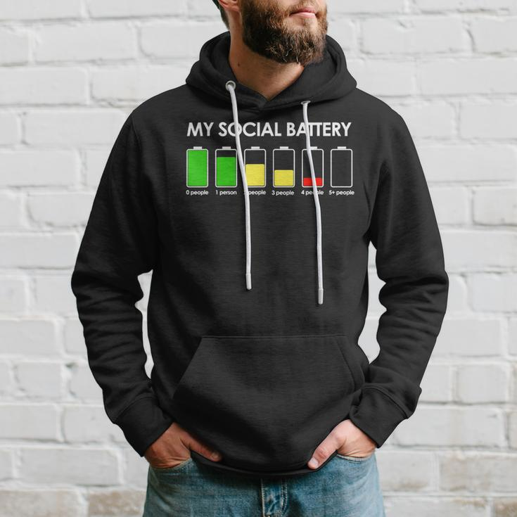 My Social Battery Low Energy Anti Social Introvert Hoodie Gifts for Him