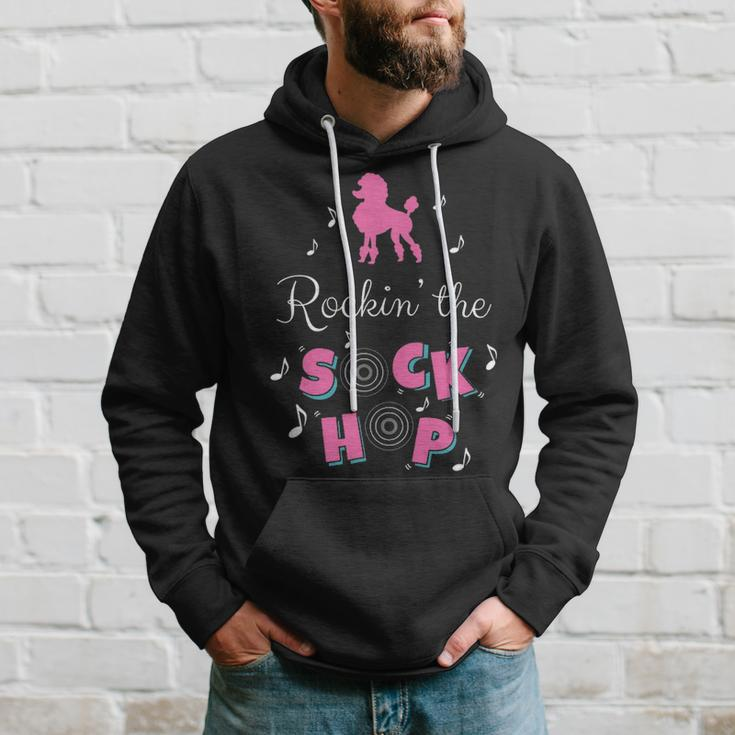 Sock Hop Costume Pink Poodle Hoodie Gifts for Him