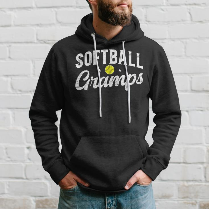 Softball Gramps Of A Softball Player Gramps Hoodie Gifts for Him