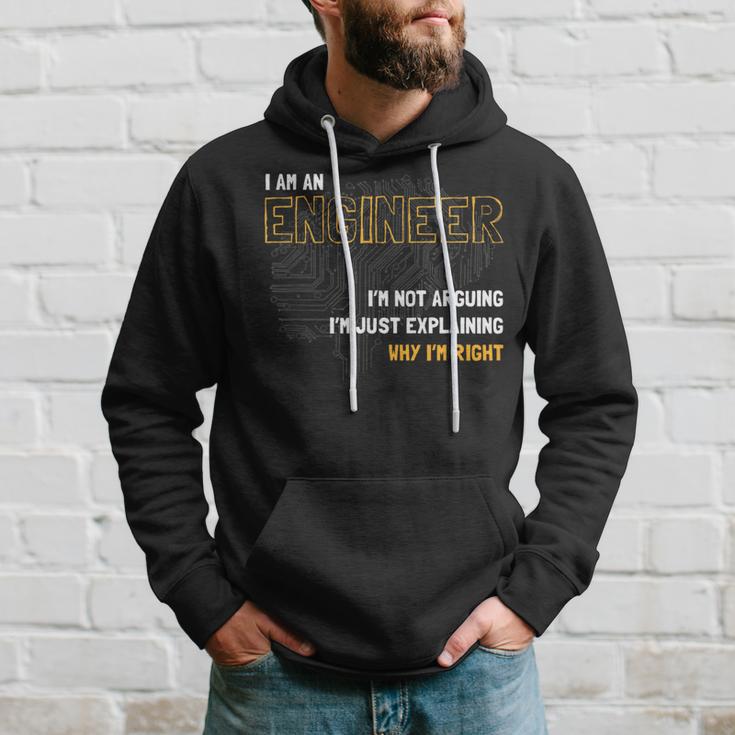 Software Developer I Am An Engineer Hoodie Geschenke für Ihn