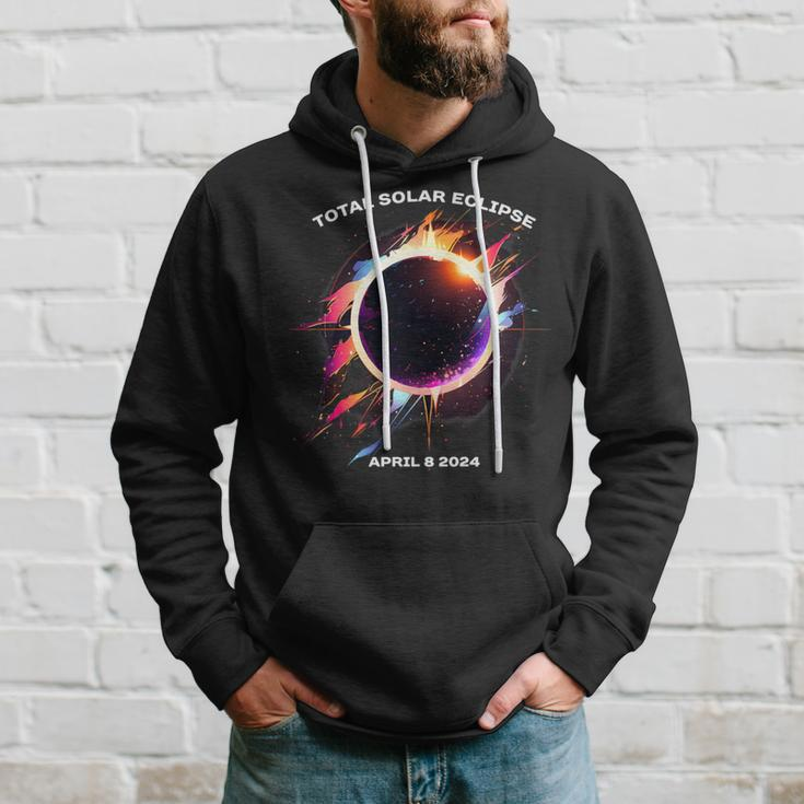 Solar Eclipse 2024 4824 Totality Event Watching Souvenir Hoodie Gifts for Him