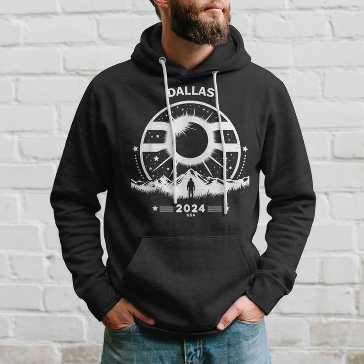 Solar Eclipse 2024 Dallas Hoodie Gifts for Him