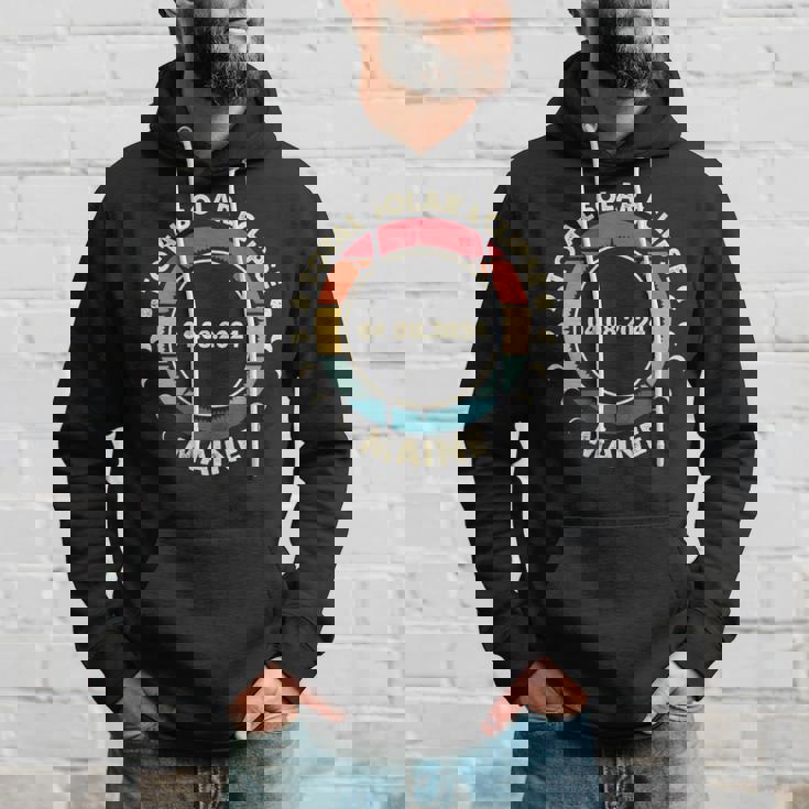 Solar Eclipse 2024 Maine Solar Eclipse Hoodie Gifts for Him