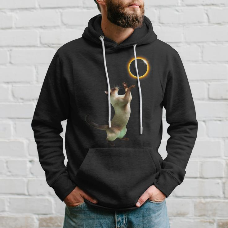 Solar Eclipse 2024 Siamese Cat America Totality Hoodie Gifts for Him