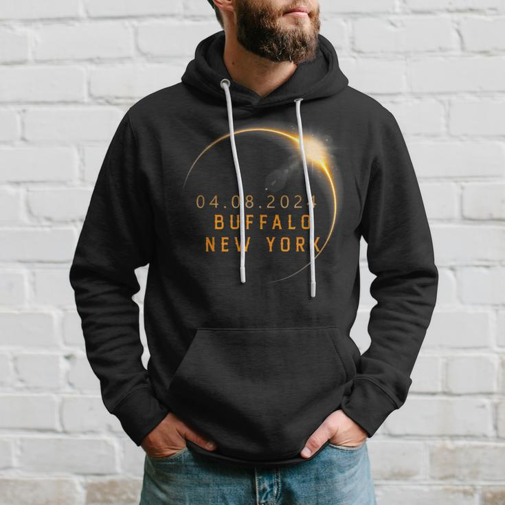 Solar Eclipse 2024 State New York Total Solar Eclipse Hoodie Gifts for Him