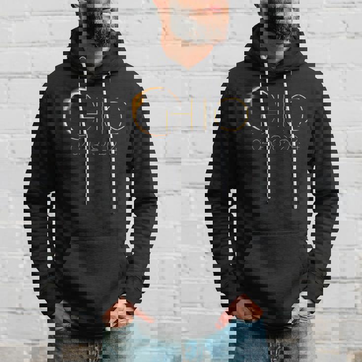 Solar Eclipse 2024 State Ohio Total Solar Eclipse Hoodie Gifts for Him