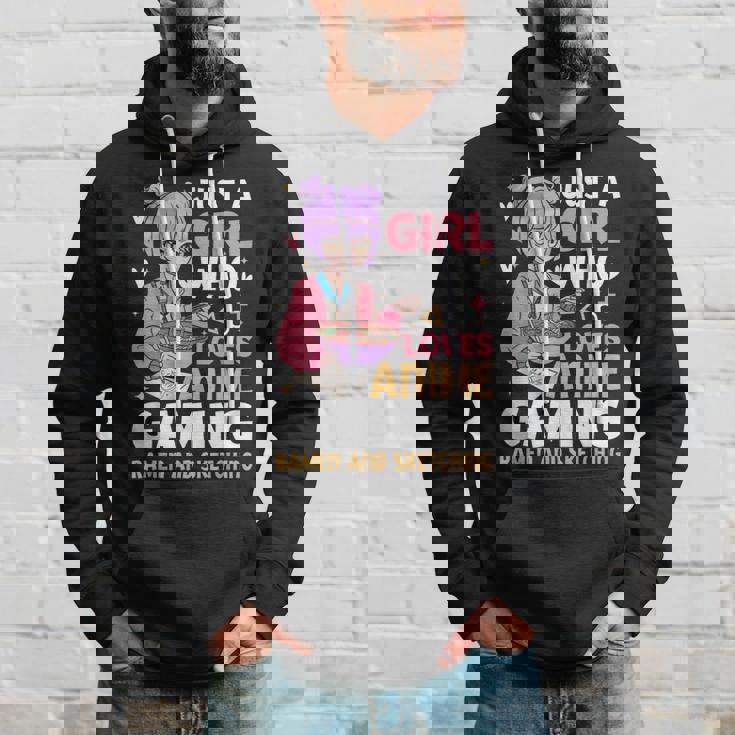 Solo Una Chica Que Ama Los Juegos De Anime Ramen Y Dibujos De Anime Sudadera Regalos para él