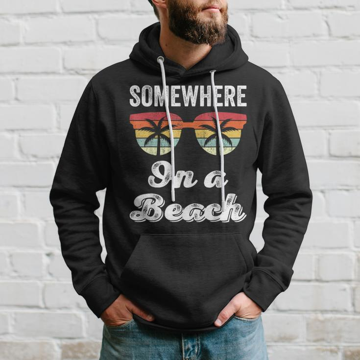 Somewhere On A Beach Tank Beach Vacation Summer Hoodie Gifts for Him