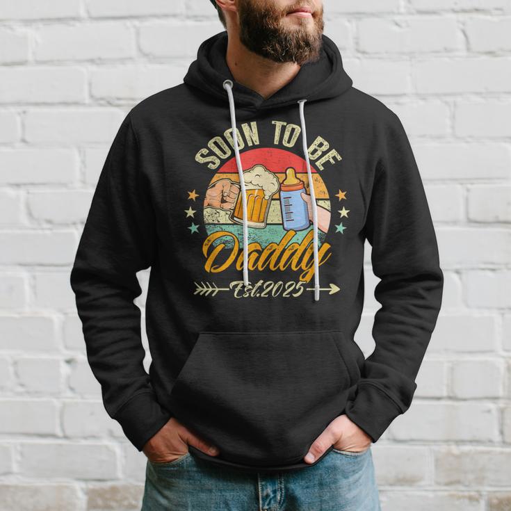 Soon To Be Daddy 2025 First Time Daddy 2025 Retro New Dad Hoodie Gifts for Him