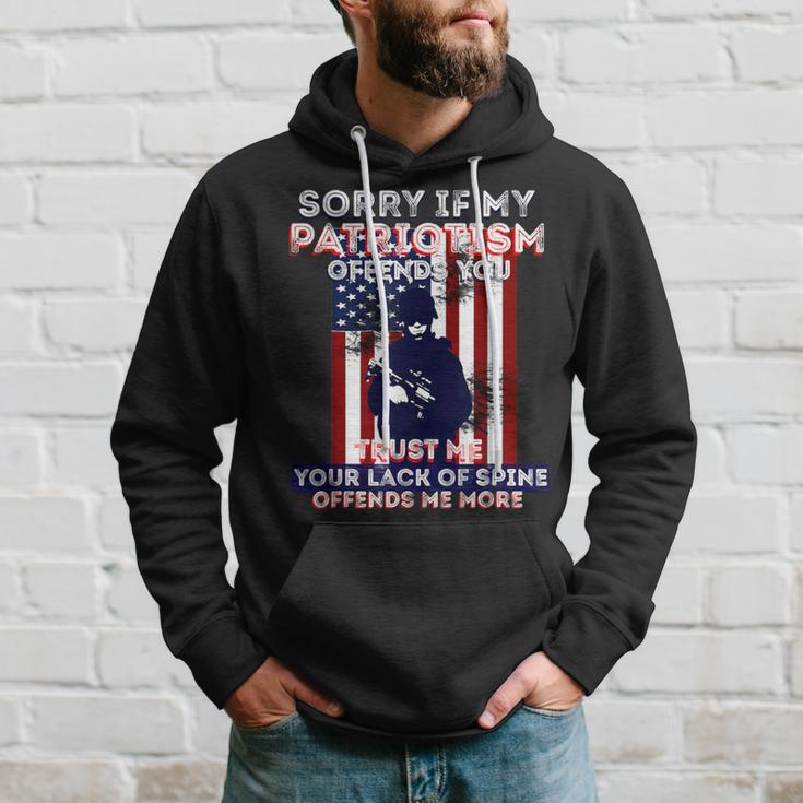 Sorry If My Patriotism Offends You Patriotic America Hoodie Gifts for Him