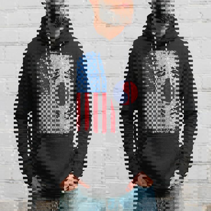 Korean Flag Hoodie South Korean American Flag Half Usa South Korea