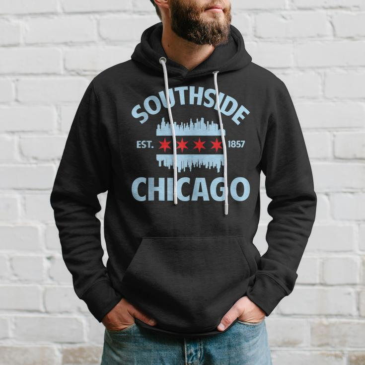 Southside Chicago Flag Skyline Hoodie Gifts for Him