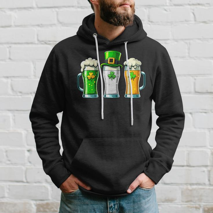 St Patrick Day Irish Ireland Flag Green Beer Lover Women Hoodie Gifts for Him