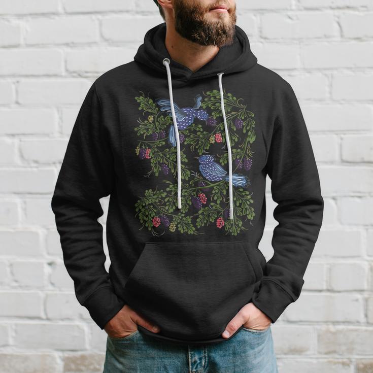 Starling Birds & Berries Vintage Ukrainian Vyshyvanka Hoodie Gifts for Him