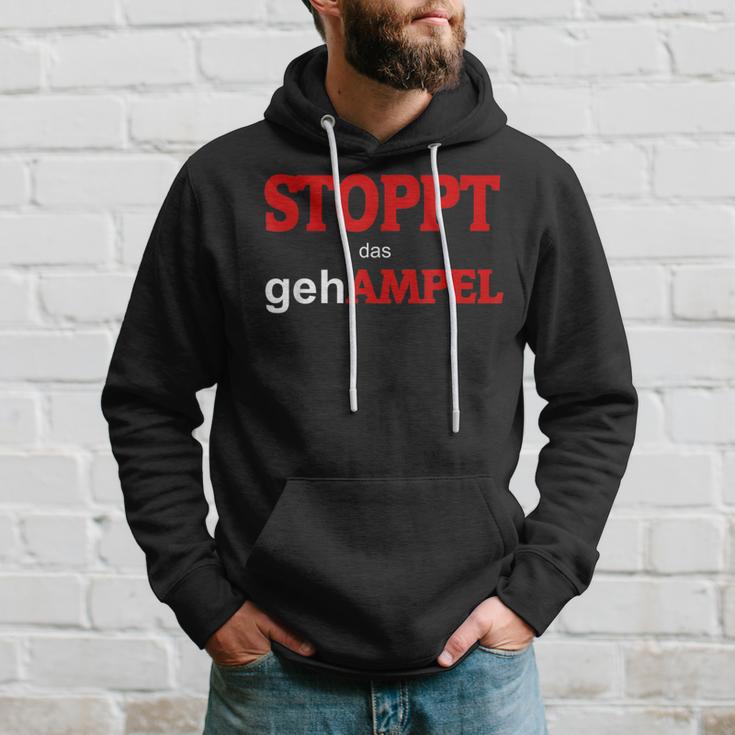 Stoppt Das Gehampel Muss Weg Black Hoodie Geschenke für Ihn