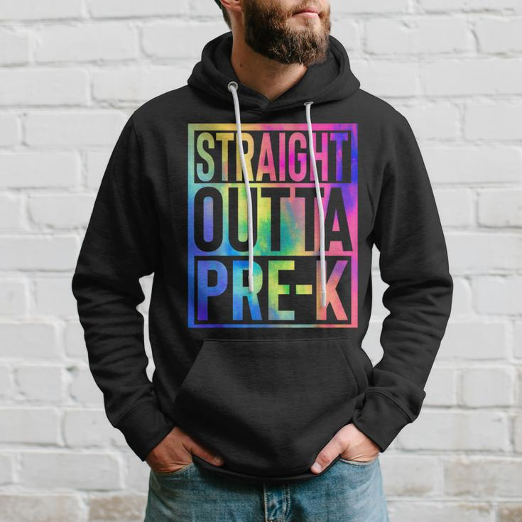 Straight Outta Pre K Last Day Of School Graduate Tie Dye Hoodie Gifts for Him