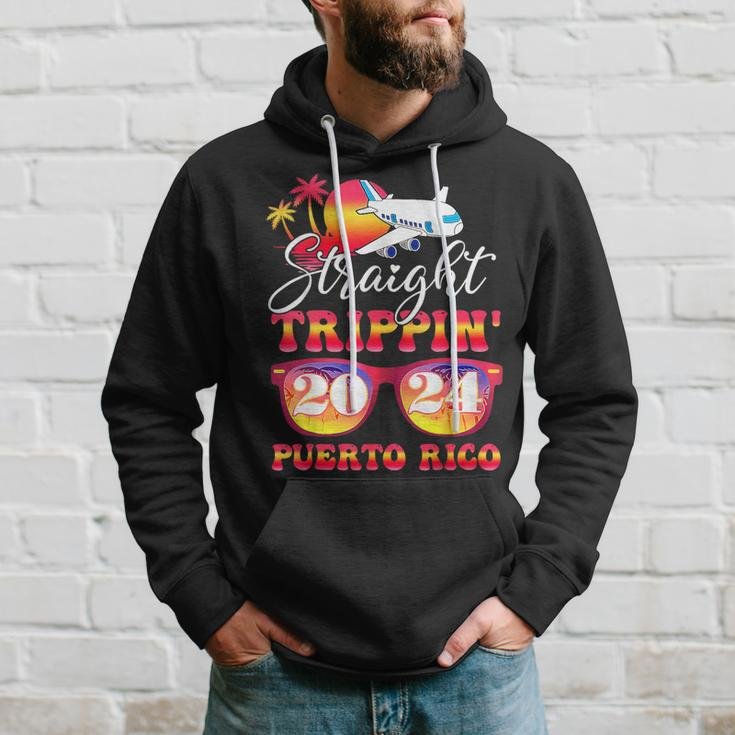 Straight Trippin' 2024 Family Vacation Puerto Rico Matching Hoodie Gifts for Him
