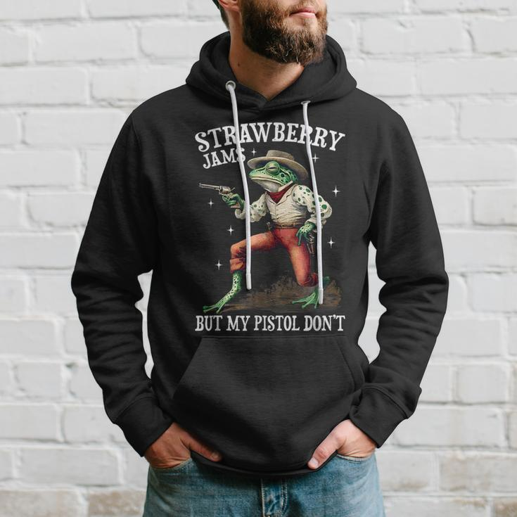 Strawberry Jams But My Pistol Don't Frog Meme Hoodie Gifts for Him