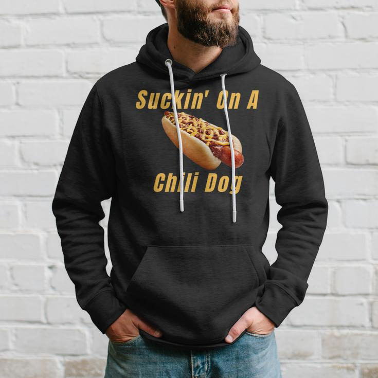 Suckin' On A Chili Dog Detroit Michigan Hot Dog Hoodie Gifts for Him