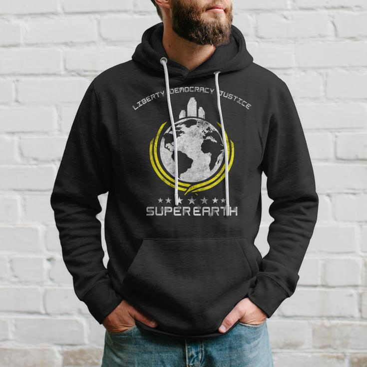 Super Earth Diving Into Hell For Liberty Hell Of Diver Hoodie Gifts for Him