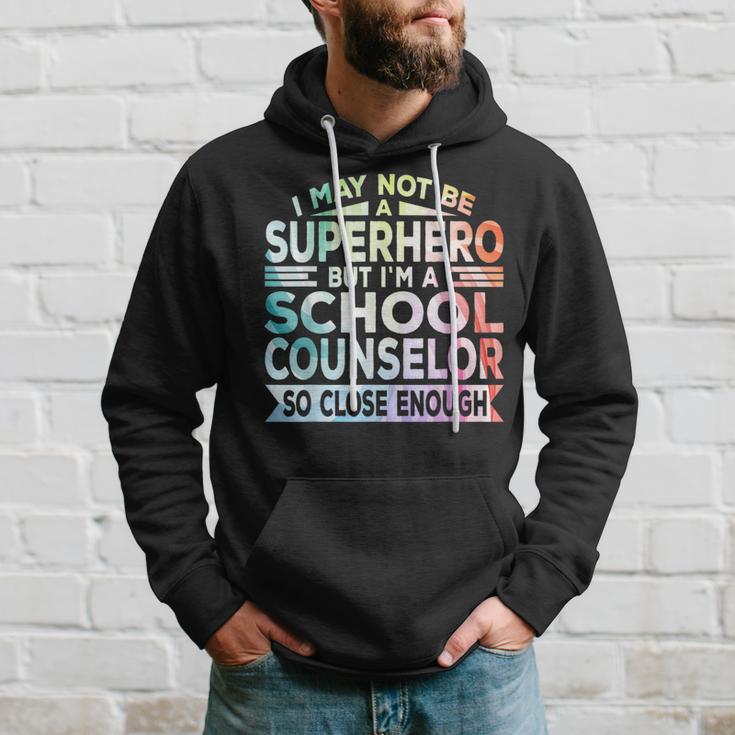 Superhero & School Counselor School Counseling Hoodie Gifts for Him