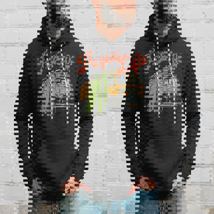 Surfer Van Pogue Life Outer Banks Vintage Beach Surfer Hoodie Gifts for Him