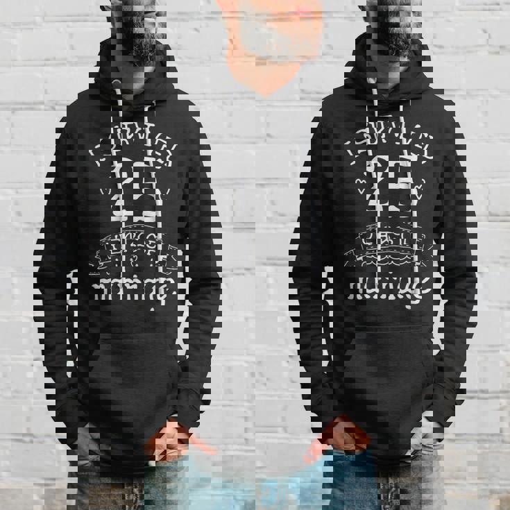 I Survived 25 Years Of Marriage Couple 25Th Anniversary Hoodie Gifts for Him