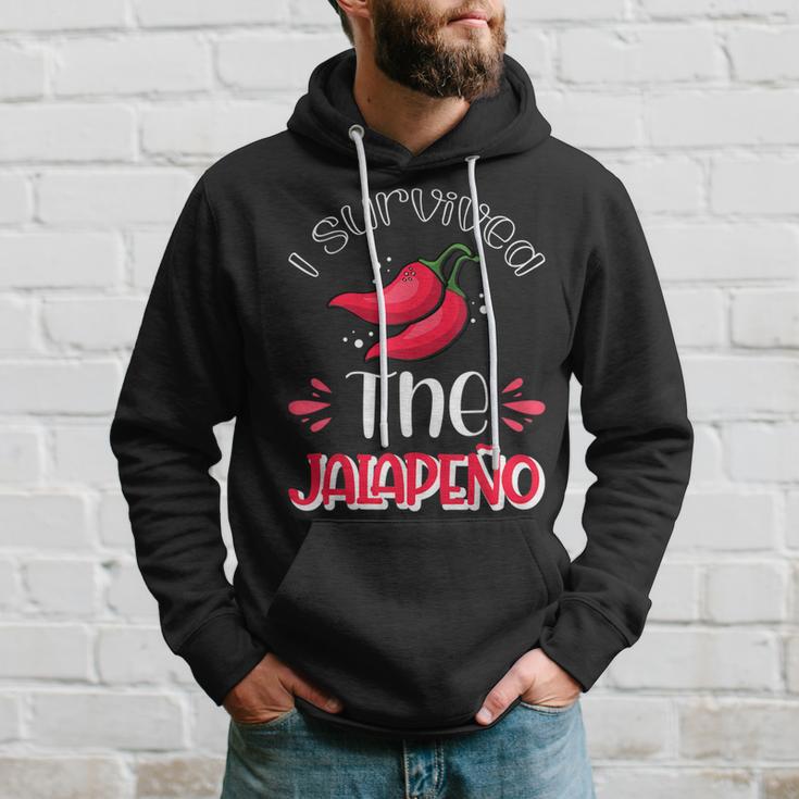 I Survived The Jalapeño Jalapeno Lover Pepper Hoodie Gifts for Him