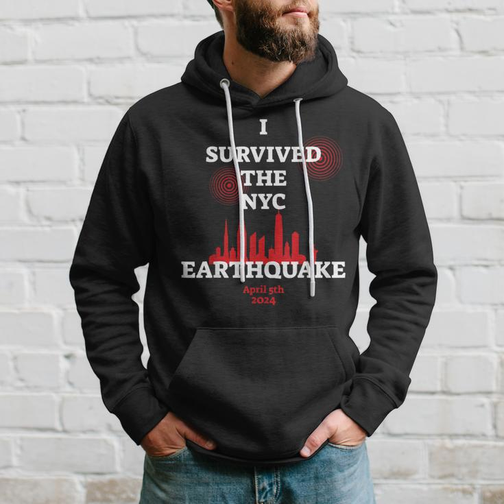 I Survived Nyc Earthquake 2024 Hoodie Gifts for Him