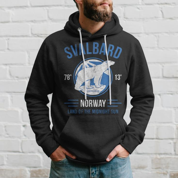 Svalbard Polar BearNorway Northern Lights Hoodie Gifts for Him