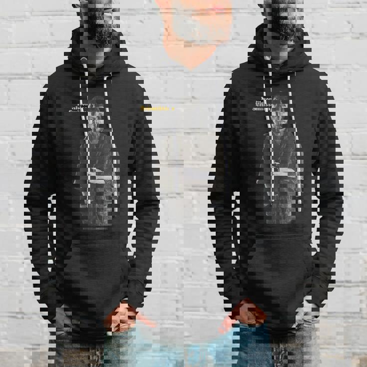 Sweat à capuche Noir Design Papier en Main, Mode Casual pour Fans Cadeaux pour lui