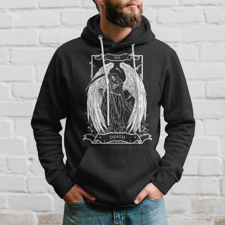 Tarot Card The Death Xiii Angel Skull Style Hoodie Gifts for Him