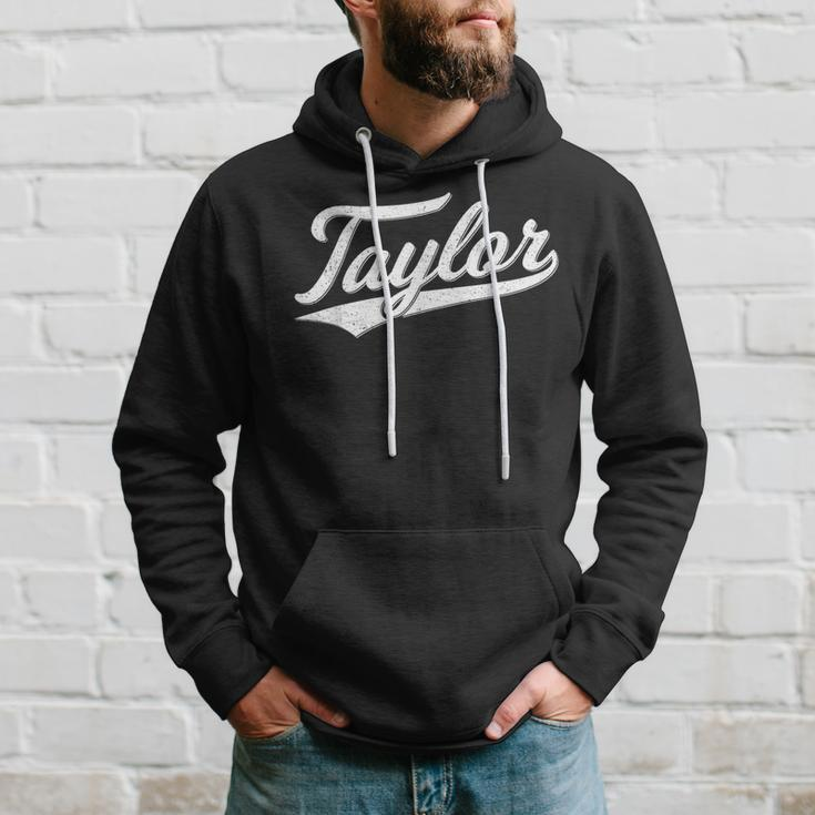 Taylor Varsity Script Sports Athletic Jersey Name Style Hoodie Gifts for Him