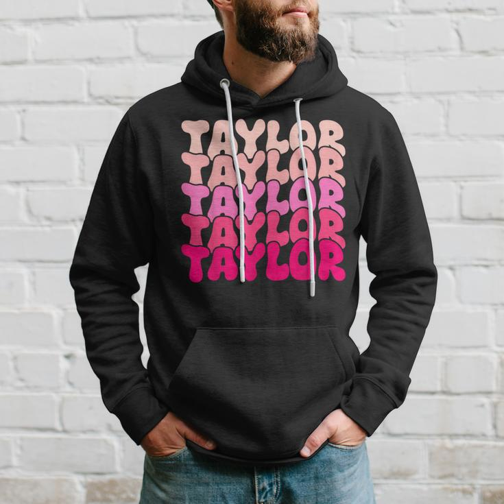 Taylor Vintage Personalized Name I Love Taylor Hoodie Gifts for Him