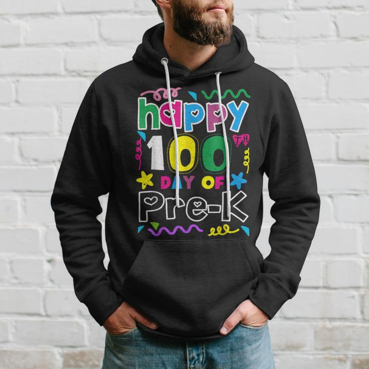 Teacher Student 100Th Day Of Pre-K 100 Days Of School Hoodie Gifts for Him