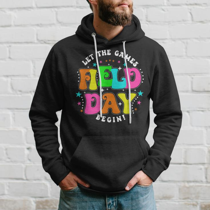 Teacher Student Field Day Let The Games Begin Field Day Hoodie Gifts for Him