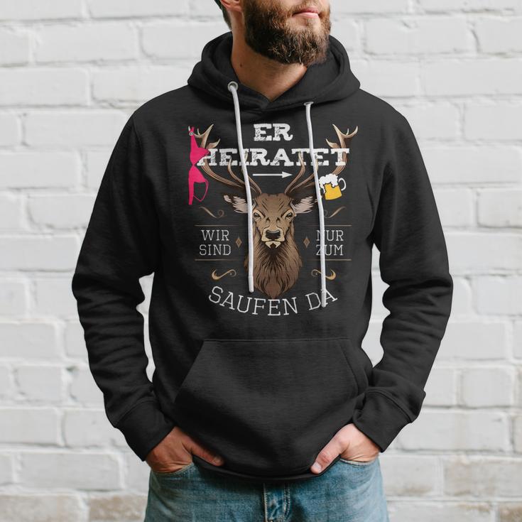 Team Groom Running Deer Stag Party Jga S Hoodie Geschenke für Ihn