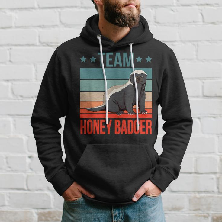 Team Honey Dachs Ratel Honey Badger Hoodie Geschenke für Ihn