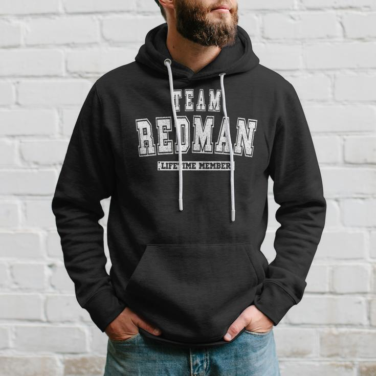 Team Redman Lifetime Member Family Last Name Hoodie Gifts for Him