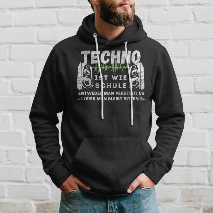 Techno Ist Wie Schule Für Raver Der Goa Techno Loves Kapuzenpullover Geschenke für Ihn