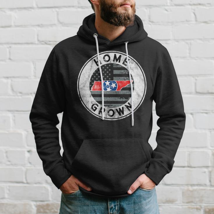 Tennessee Native Home Grown Quote State American Flag Pride Hoodie Gifts for Him