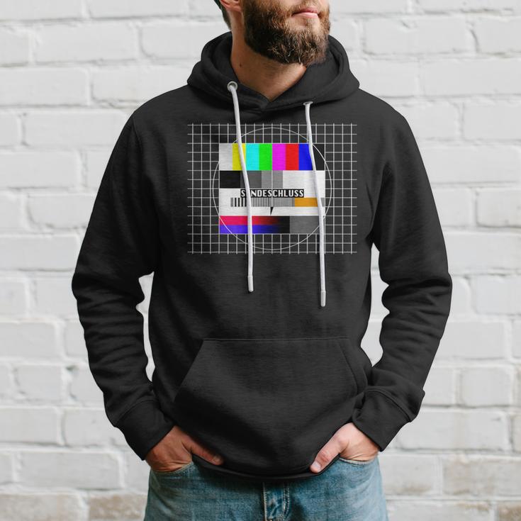 Test Image Sendeschluss 90S Party 80S Outfit Costume Hoodie Geschenke für Ihn