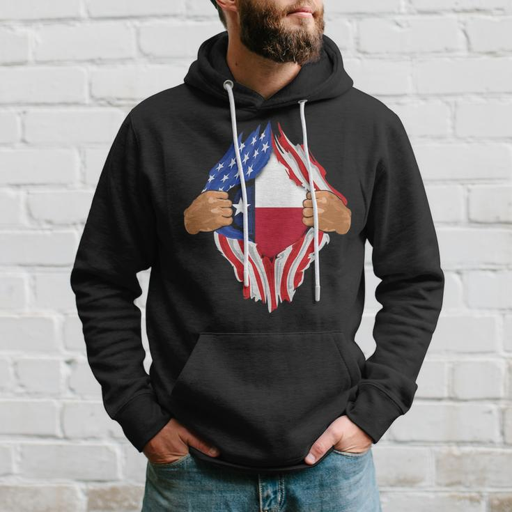 Texas Roots Inside State Flag American Proud Hoodie Gifts for Him