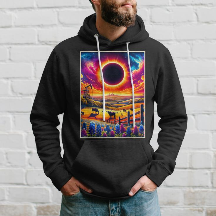 Texas Solar Eclipse 2024 Totatily Total Eclipse Vintage Hoodie Gifts for Him
