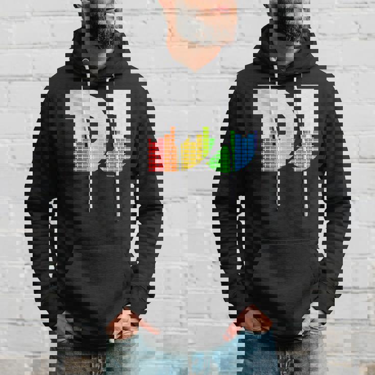 Texto De Dj Con Ecualizador De Coloración Led Para Discjockey Dj Sudadera Regalos para él