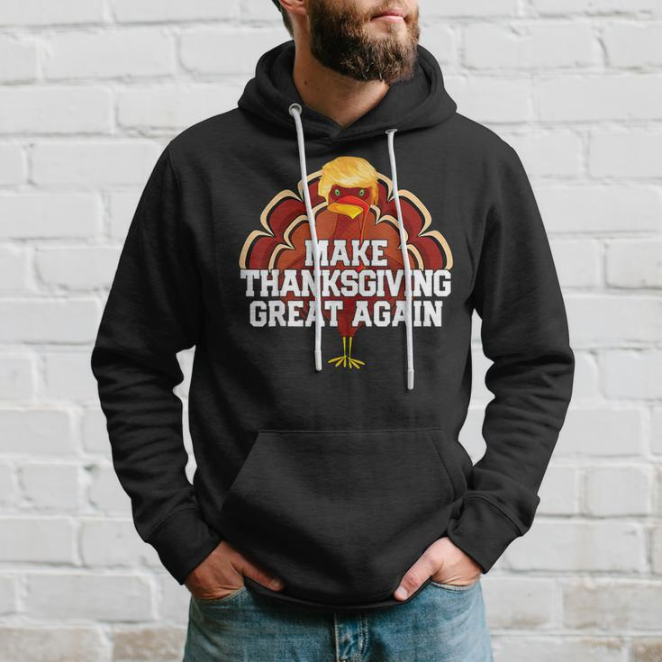 Make Thanksgiving Great Again Trump Turkey 2024 Hoodie Gifts for Him