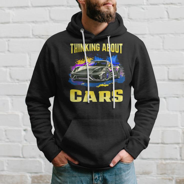 Thinking About Cars Supercar Sports Car Exotic Concept Boys Hoodie Gifts for Him