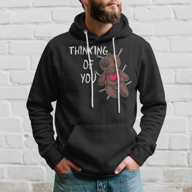 Thinking Of You Macabre Voodoo Doll For Valentine's Day Hoodie Gifts for Him