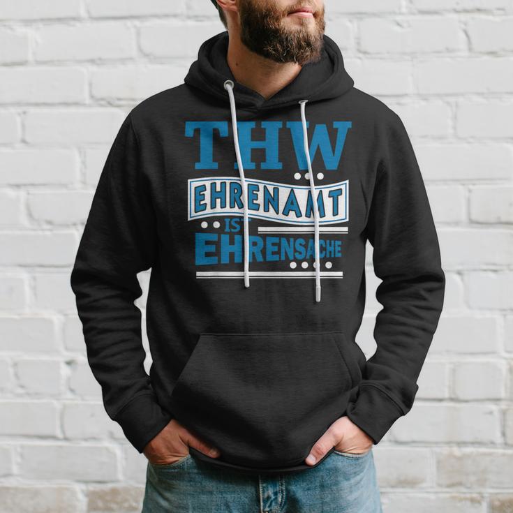 Thw Ehrenamt Ist Ehrensache Technisches Hilfswerk Motiv Hoodie Geschenke für Ihn