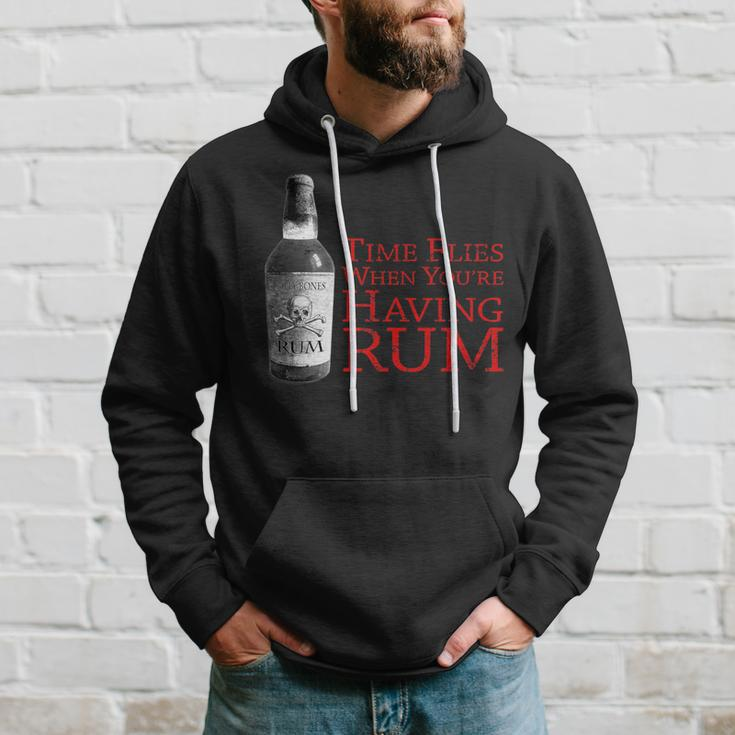 Time Flies When You're Having Rum Pirate Hoodie Gifts for Him